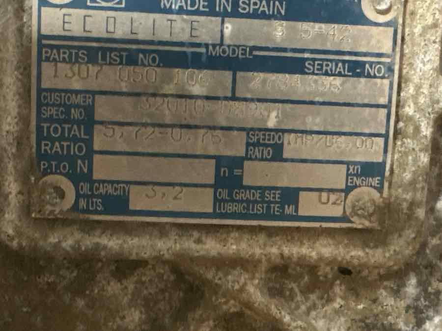 NISSAN ATELEON GEARBOX S5-42 // 1307050106 - Caja de cambios para Camión: foto 3 NISSAN ATELEON GEARBOX S5-42 // 1307050106 - Caja de cambios para Camión: foto 3