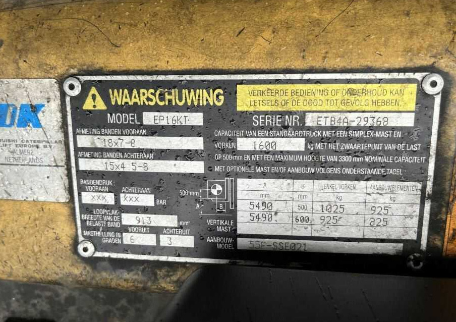 CAT Lift Trucks EP16KT - Carretilla elevadora eléctrica: foto 5 CAT Lift Trucks EP16KT - Carretilla elevadora eléctrica: foto 5