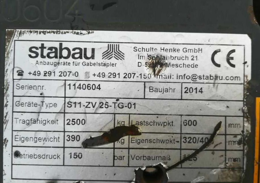 Stabau S11-ZV 25TG-01 - Implemento: foto 5 Stabau S11-ZV 25TG-01 - Implemento: foto 5