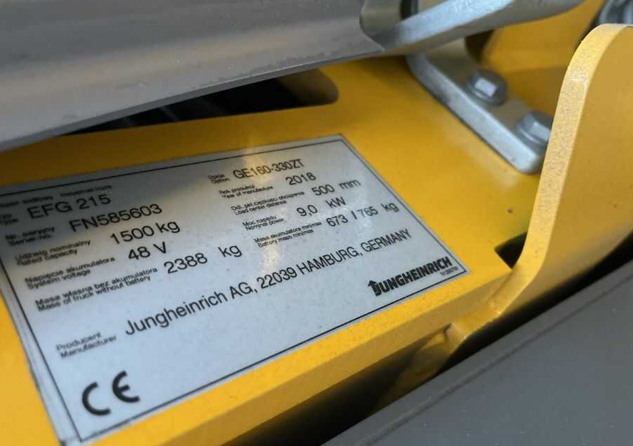 Jungheinrich EFG215 - Carretilla elevadora eléctrica: foto 4 Jungheinrich EFG215 - Carretilla elevadora eléctrica: foto 4