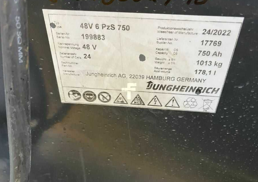 Jungheinrich EFG220 - Carretilla elevadora eléctrica: foto 5 Jungheinrich EFG220 - Carretilla elevadora eléctrica: foto 5