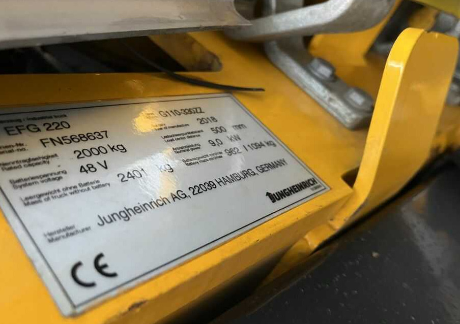 Jungheinrich EFG220 - Carretilla elevadora eléctrica: foto 4 Jungheinrich EFG220 - Carretilla elevadora eléctrica: foto 4