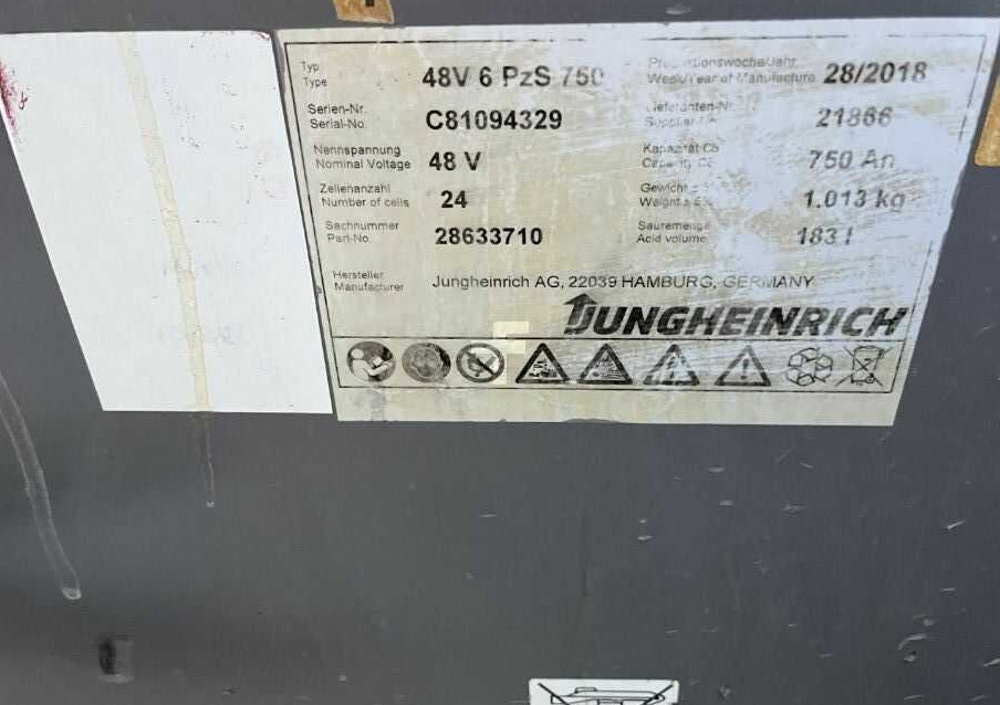 Jungheinrich EFG220 - Carretilla elevadora eléctrica: foto 5 Jungheinrich EFG220 - Carretilla elevadora eléctrica: foto 5