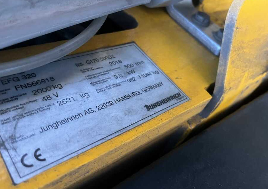 Jungheinrich EFG320 - Carretilla elevadora eléctrica: foto 4 Jungheinrich EFG320 - Carretilla elevadora eléctrica: foto 4