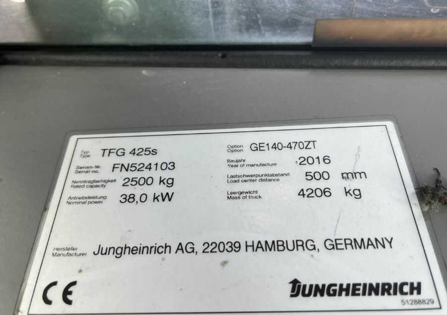 Jungheinrich TFG425s - Carretilla elevadora de gas: foto 4 Jungheinrich TFG425s - Carretilla elevadora de gas: foto 4