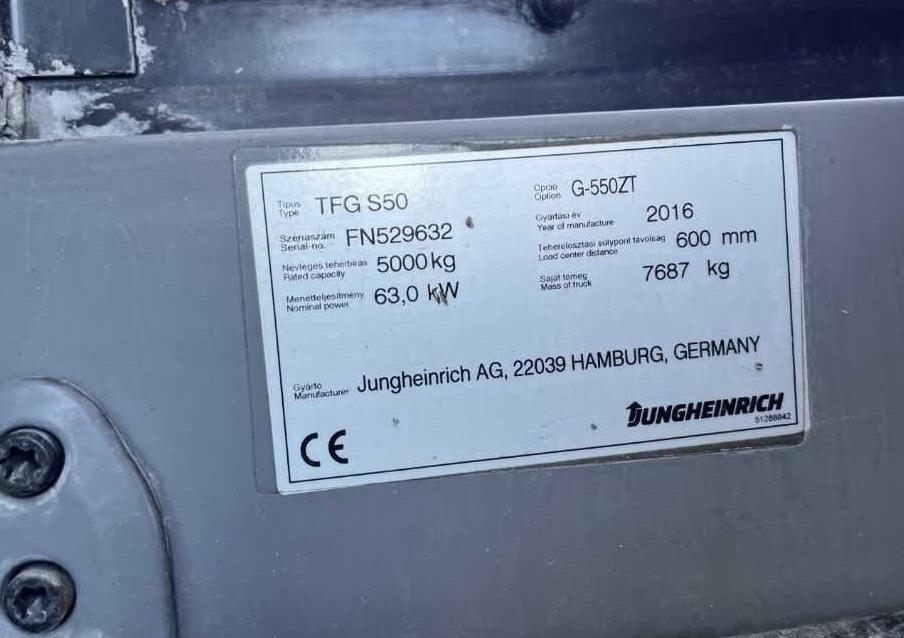 Jungheinrich TFGS50 - Carretilla elevadora de gas: foto 4 Jungheinrich TFGS50 - Carretilla elevadora de gas: foto 4