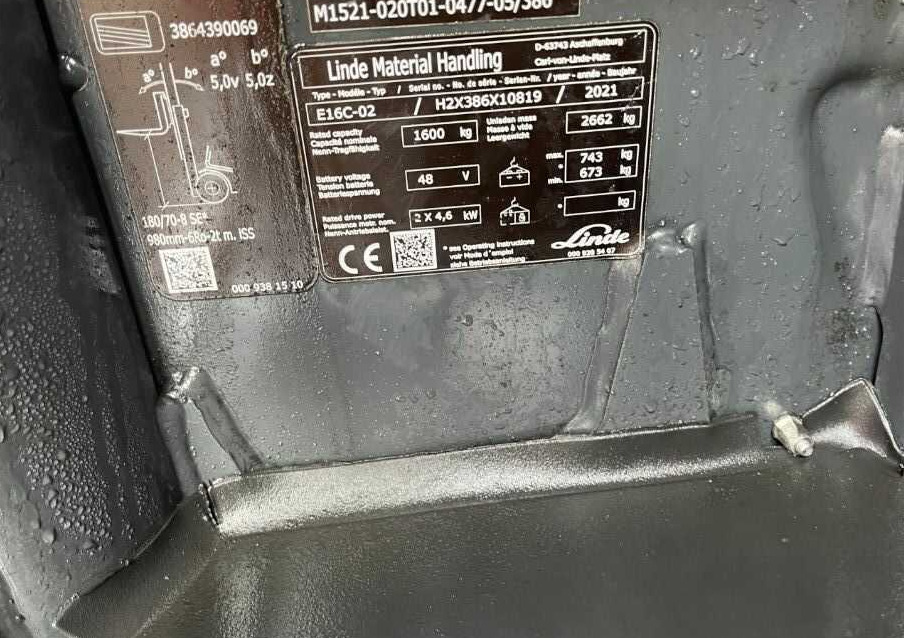 Linde E16C-02 - Carretilla elevadora eléctrica: foto 4 Linde E16C-02 - Carretilla elevadora eléctrica: foto 4