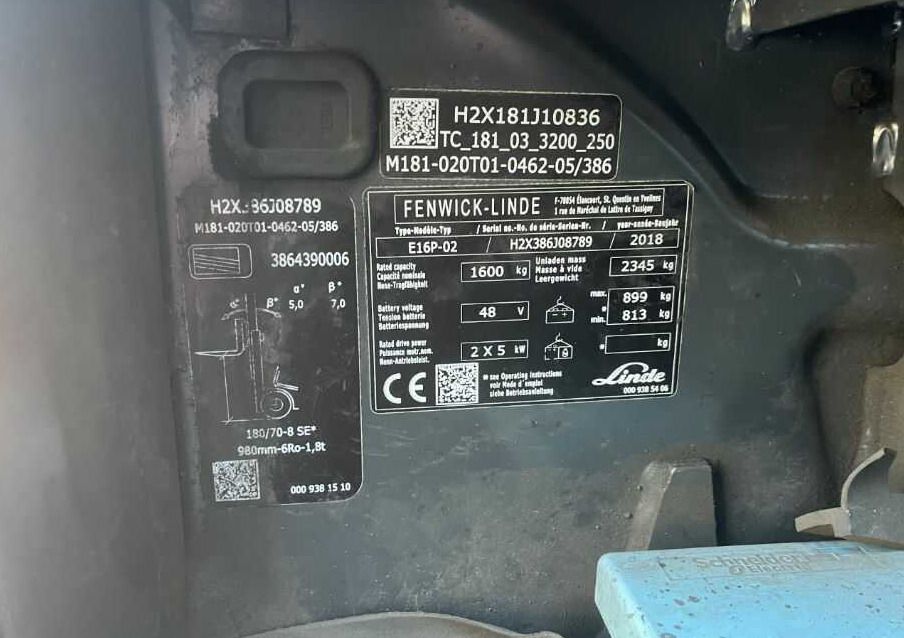 Linde E16P-02 - Carretilla elevadora eléctrica: foto 4 Linde E16P-02 - Carretilla elevadora eléctrica: foto 4