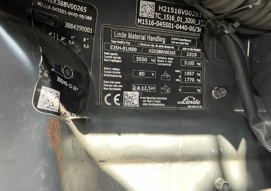 Linde E35H-01/600 - Carretilla elevadora eléctrica: foto 4 Linde E35H-01/600 - Carretilla elevadora eléctrica: foto 4