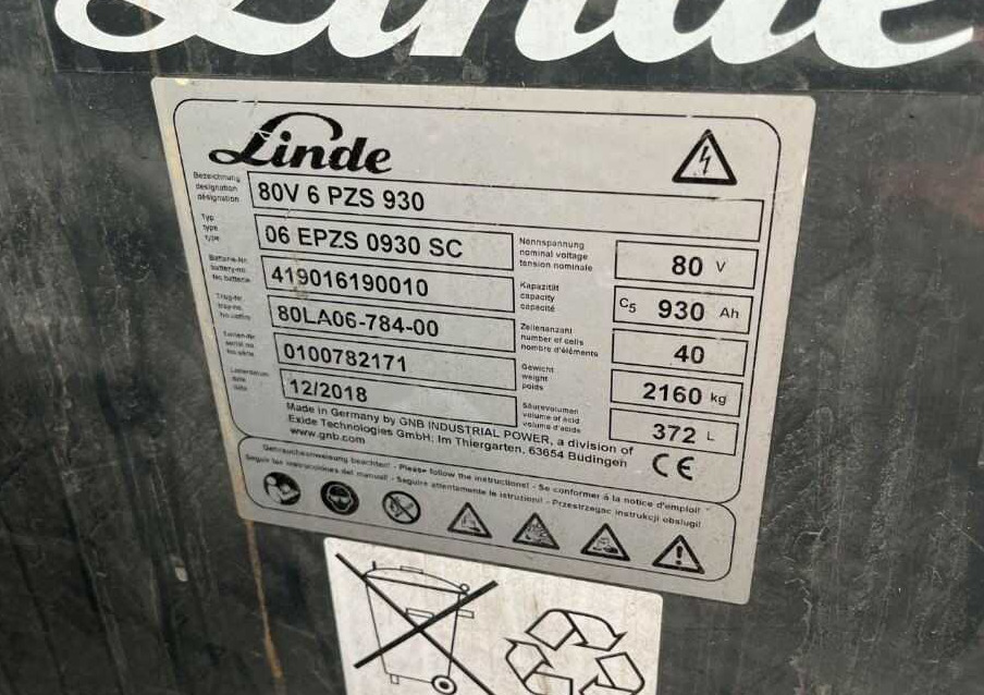 Carretilla elevadora eléctrica Linde E50HL-01: foto 9