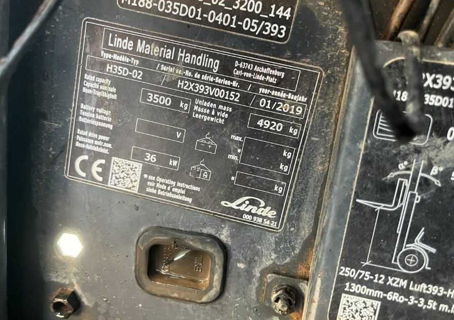 Linde H35D-02 - Carretilla elevadora diésel: foto 4 Linde H35D-02 - Carretilla elevadora diésel: foto 4