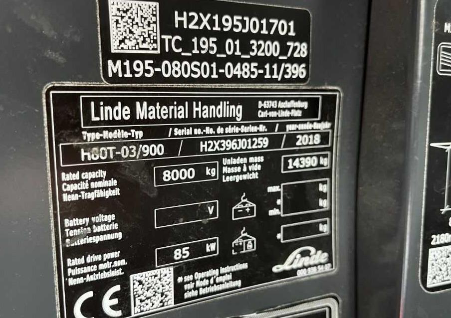 Carretilla elevadora de gas Linde H80T-03/900: foto 10