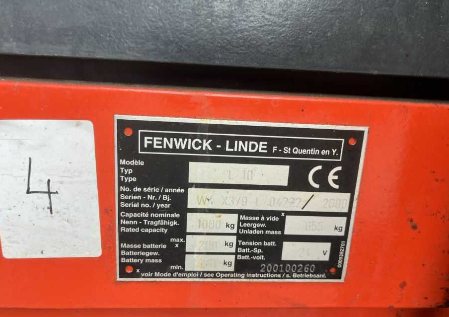 Linde L10 - Apilador: foto 4 Linde L10 - Apilador: foto 4