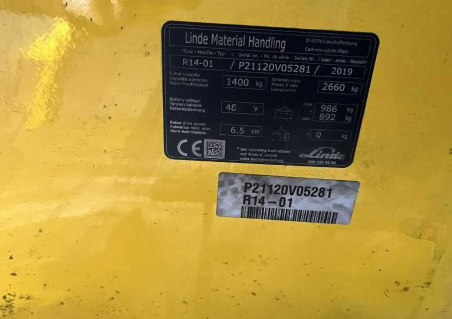 Linde R14-01 - Retráctil: foto 4 Linde R14-01 - Retráctil: foto 4