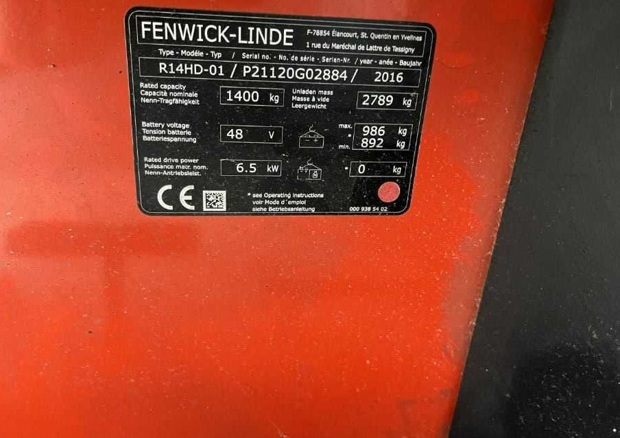 Linde R14HD-01 - Retráctil: foto 4 Linde R14HD-01 - Retráctil: foto 4