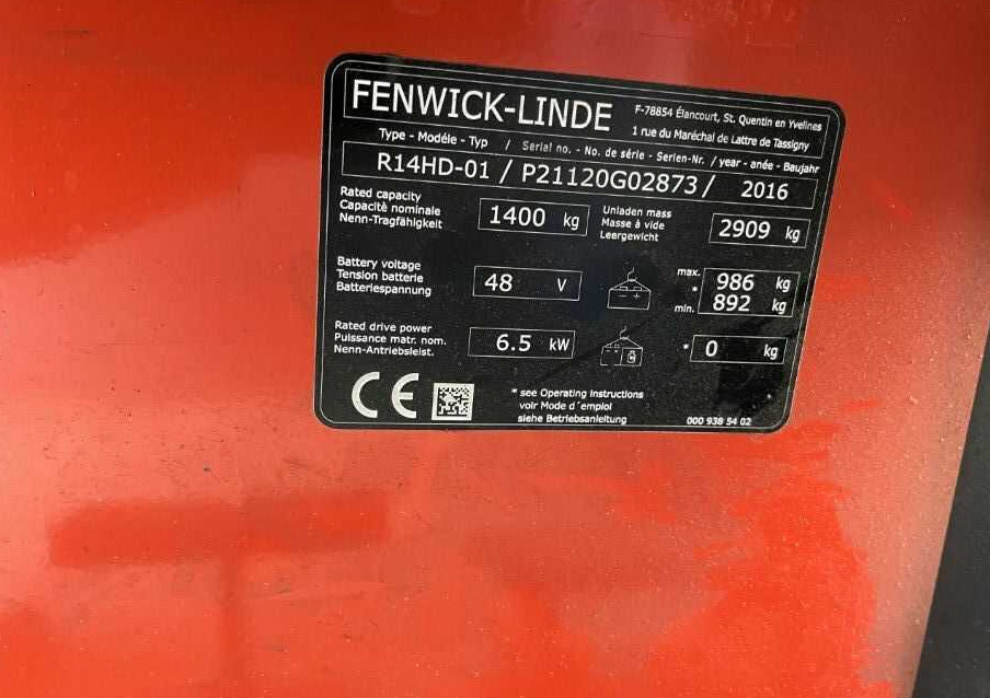Linde R14HD-01 - Retráctil: foto 4 Linde R14HD-01 - Retráctil: foto 4
