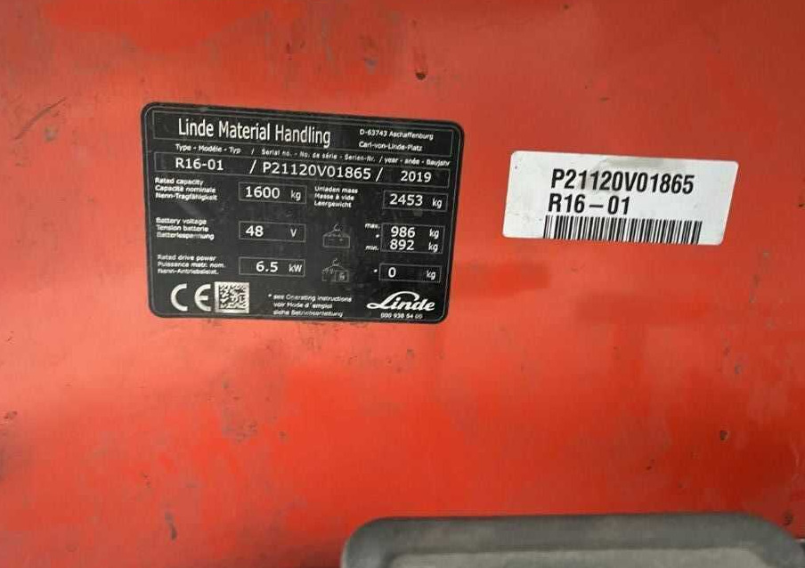 Linde R16-01 - Retráctil: foto 4 Linde R16-01 - Retráctil: foto 4