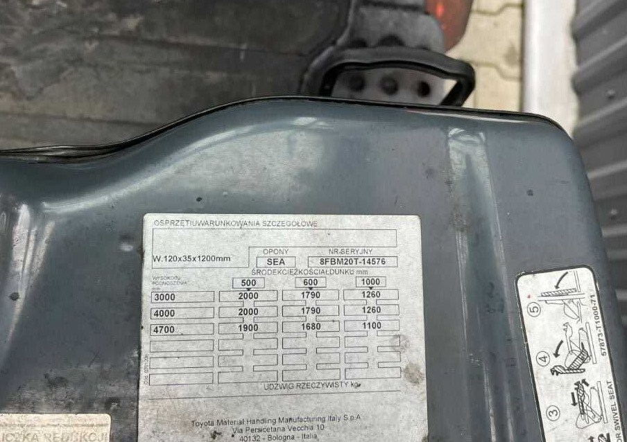 Toyota 8FBM20T - Carretilla elevadora eléctrica: foto 5 Toyota 8FBM20T - Carretilla elevadora eléctrica: foto 5