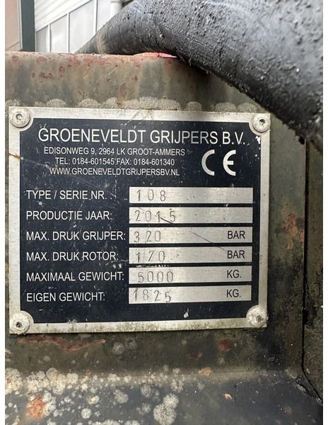 Pinza de manipulación para Maquinaria de construcción Groeneveld: foto 9