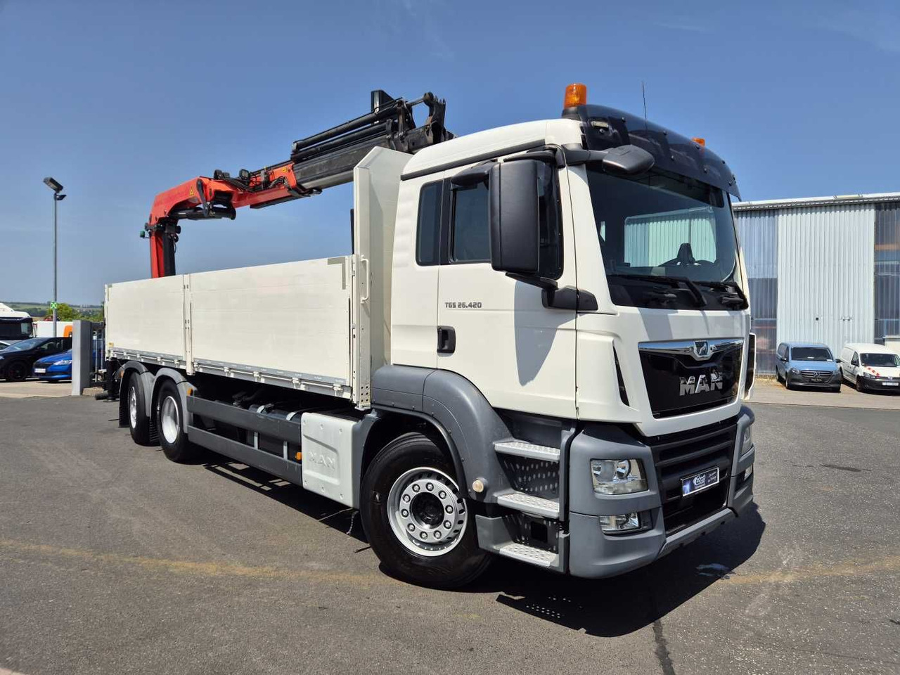 MAN TGS 26.420 6x2-4 LL Palfinger PK 22002-EH B Funk - Camión caja abierta: foto 3 MAN TGS 26.420 6x2-4 LL Palfinger PK 22002-EH B Funk - Camión caja abierta: foto 3