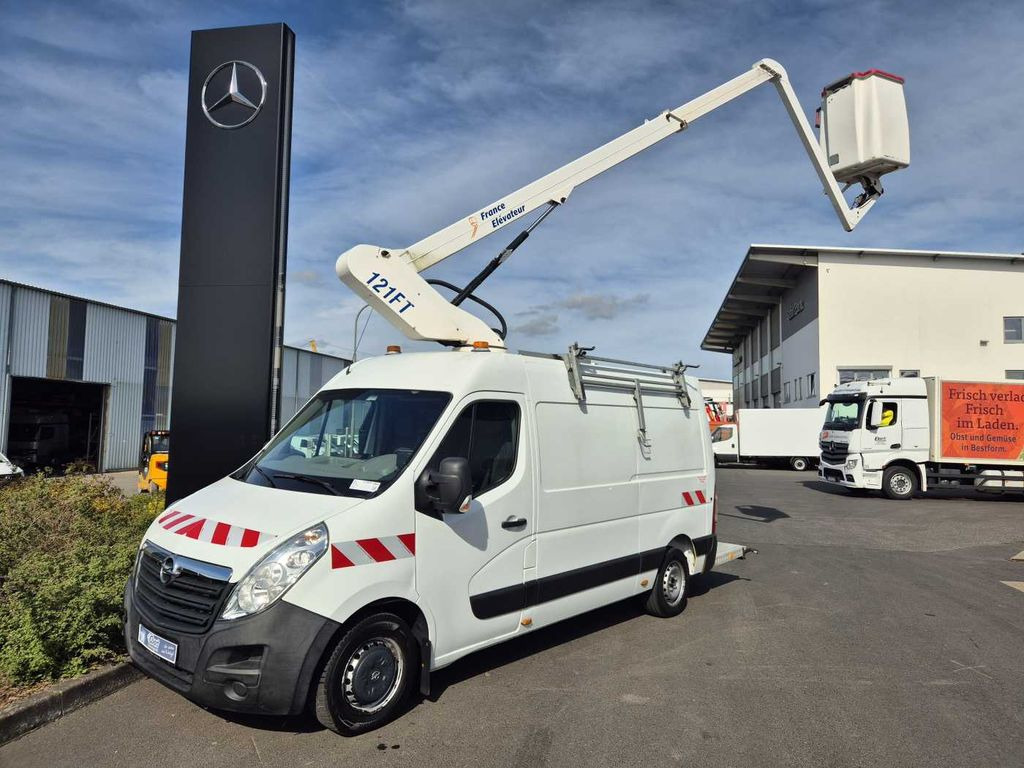 Camión con plataforma elevadora, Vehículo comercial ligero Opel Movano 2.3 CDTI / France Elevateur 121FT, 12m: foto 1