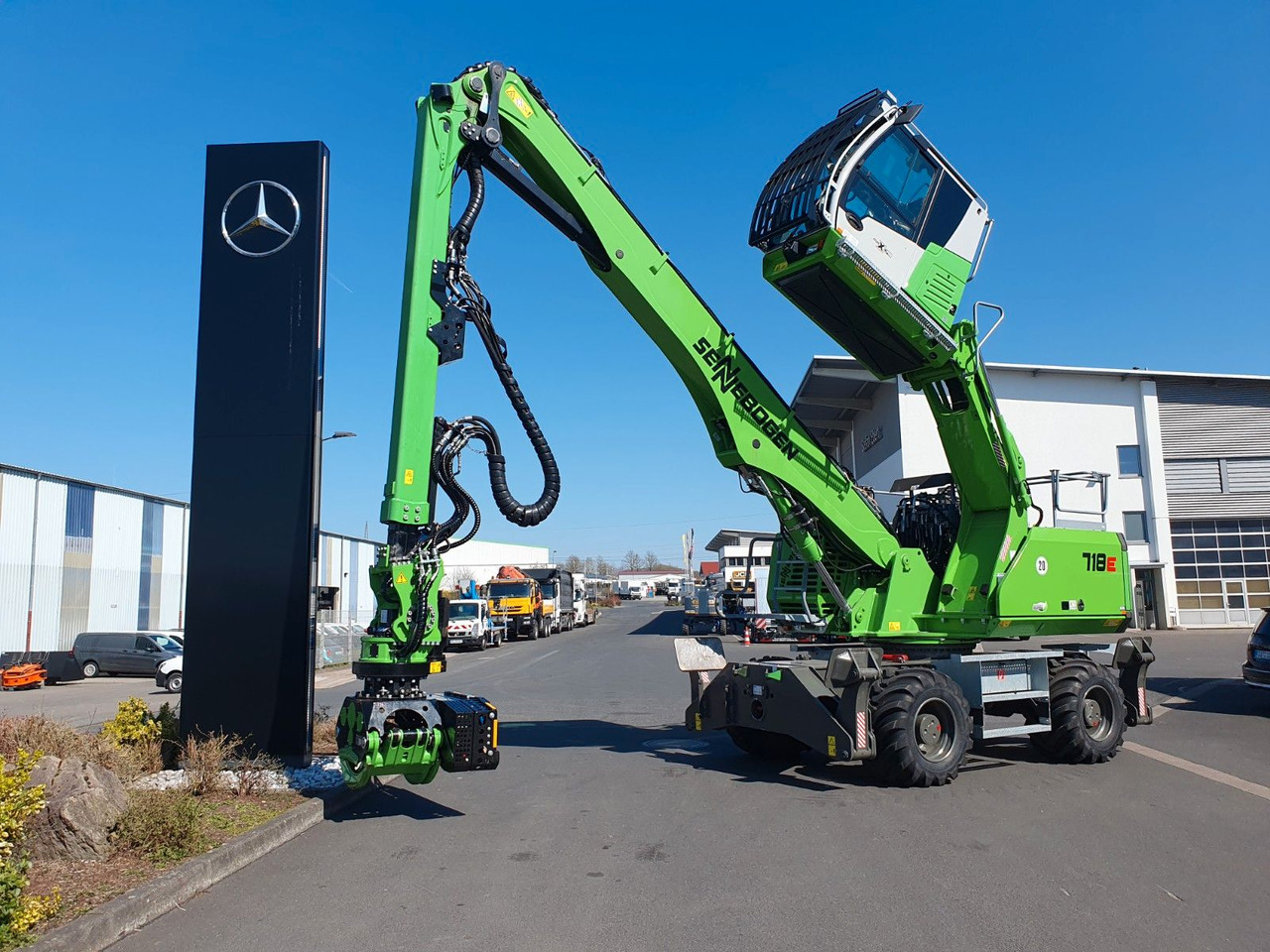 Sennebogen 718 / inkl. Albach Fällzange / nur 640h! - Excavadora de ruedas: foto 1 Sennebogen 718 / inkl. Albach Fällzange / nur 640h! - Excavadora de ruedas: foto 1