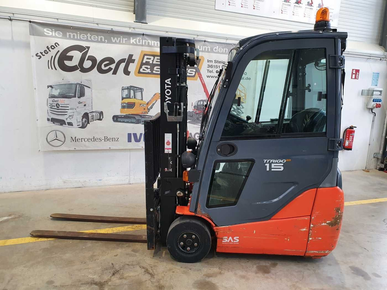 Carretilla elevadora eléctrica Toyota 8FBET15 / Batterie 07/2023 / HH: 4.3m! / 2.849h: foto 6