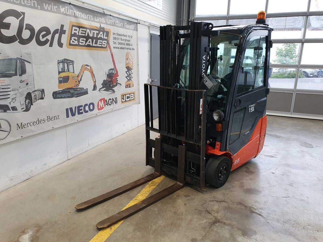 Carretilla elevadora eléctrica Toyota 8FBET15 / Batterie 07/2023 / HH: 4.3m! / 2.849h: foto 7