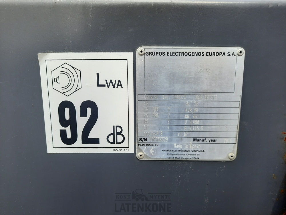 Generador industriale Atlas Copco QAS 80 50 Hz Generaattori ID 4803: foto 9