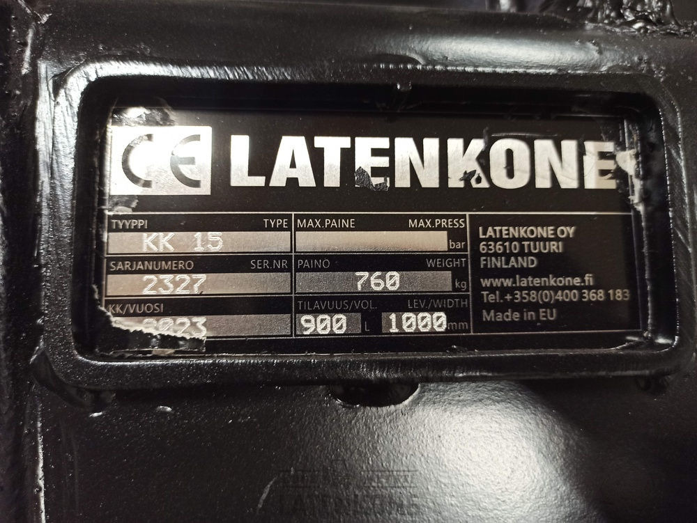 Cazo para Maquinaria de construcción Laten Kuokkakauha 1000mm NTP10: foto 9