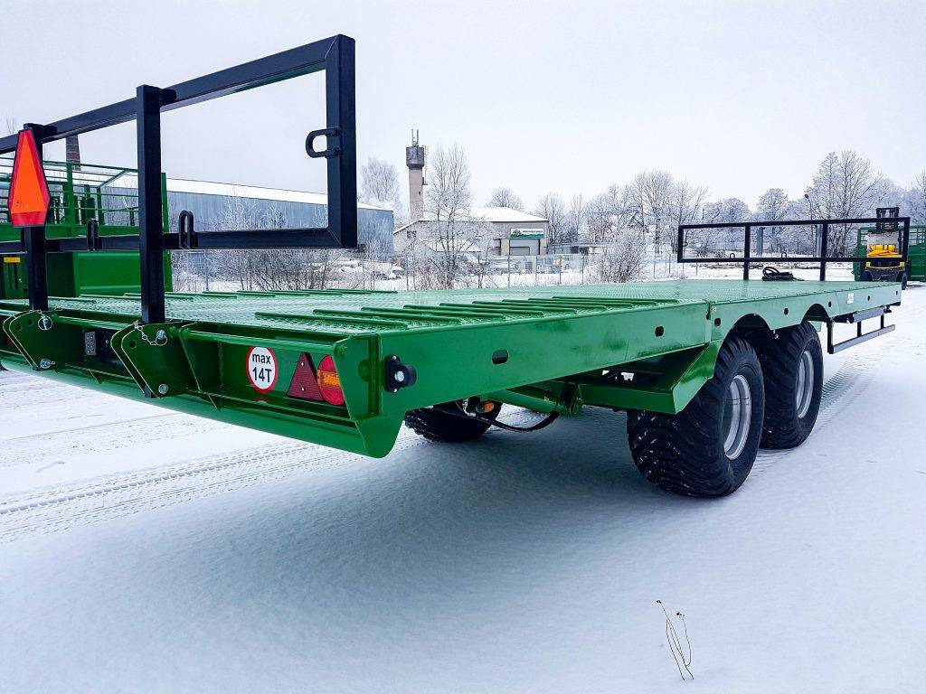 Dinapolis hydraulic bale trailer 14t, RPT-8000 - Remolque plataforma agrícola: foto 4 Dinapolis hydraulic bale trailer 14t, RPT-8000 - Remolque plataforma agrícola: foto 4