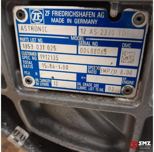 DAF Occ versnellingsbak 12AS2330TD DAF - Caja de cambios para Camión: foto 5 DAF Occ versnellingsbak 12AS2330TD DAF - Caja de cambios para Camión: foto 5