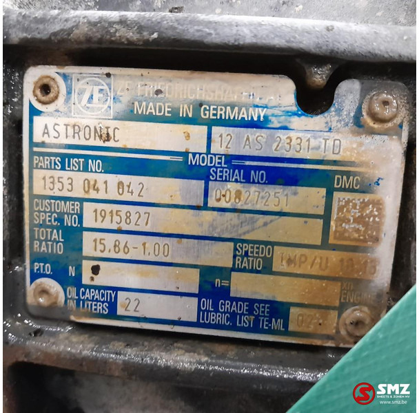 DAF Occ versnellingsbak 12AS2331TD + intarder IT3 DAF - Caja de cambios para Camión: foto 5 DAF Occ versnellingsbak 12AS2331TD + intarder IT3 DAF - Caja de cambios para Camión: foto 5
