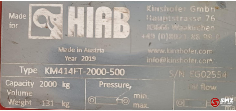 Hiab Occ palletbord KM414FT-2000-500 Hiab - Implemento para Equipo de manutención: foto 5 Hiab Occ palletbord KM414FT-2000-500 Hiab - Implemento para Equipo de manutención: foto 5