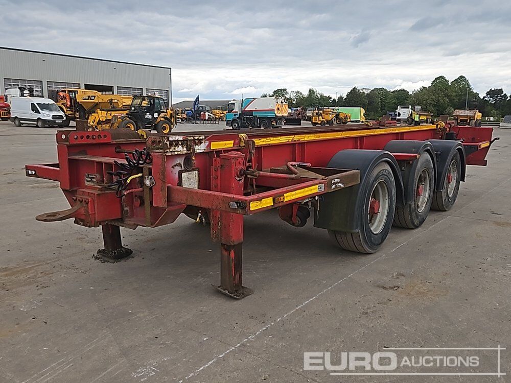 2007 Oldbury Tri Axle Drawbar Hook Loader Trailer, Front Lift Axle - Chasis remolque: foto 1 2007 Oldbury Tri Axle Drawbar Hook Loader Trailer, Front Lift Axle - Chasis remolque: foto 1