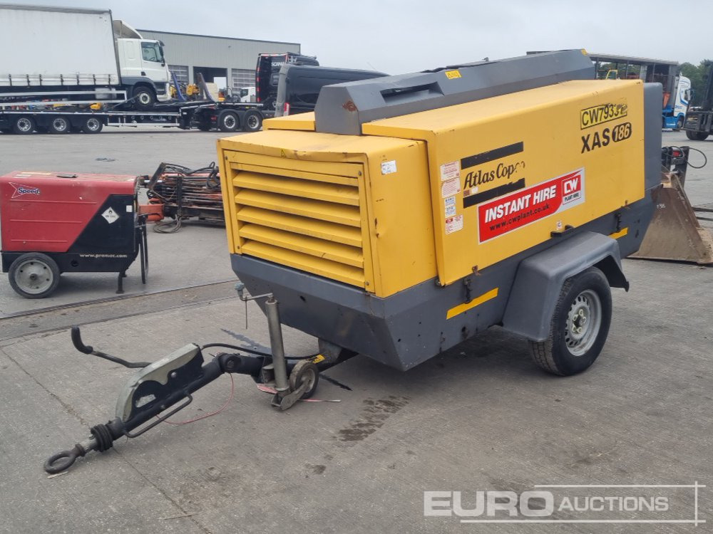 2014 Atlas Copco XAS186 - Compresor de aire: foto 1 2014 Atlas Copco XAS186 - Compresor de aire: foto 1