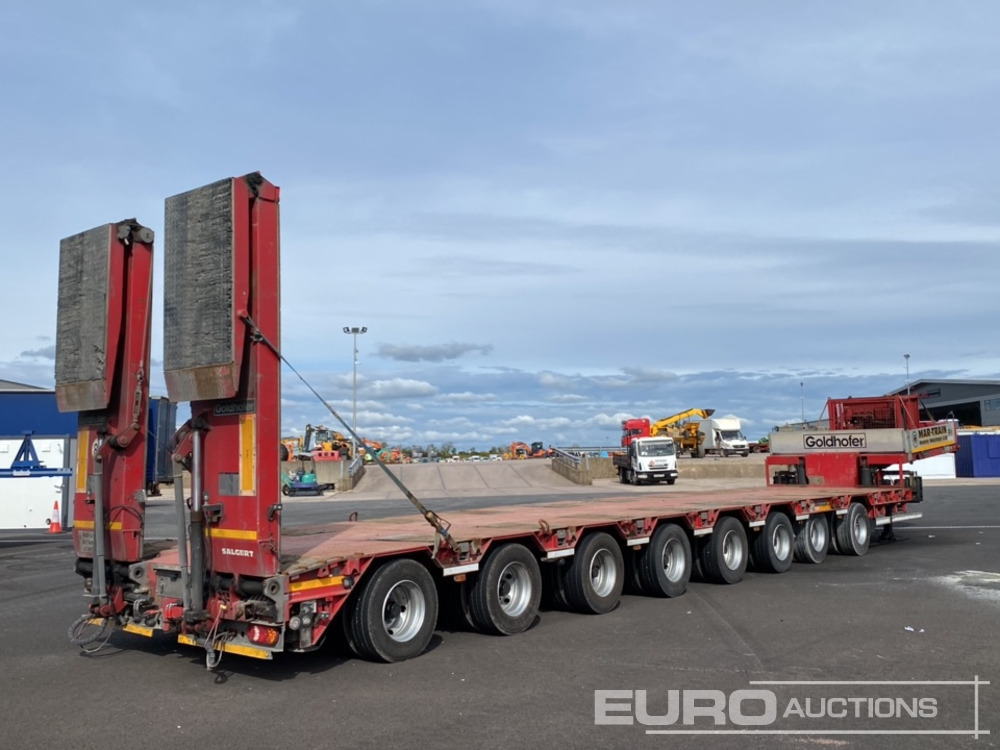 2014 Goldhofer 8 Axle Double Extending Stepframe Low Loader Trailer, Hydraulic Rear Steering, Hydraulic Ramps, Out Riggers, Extending To 24m, 2.75m Wide - Góndola rebajadas semirremolque: foto 5 2014 Goldhofer 8 Axle Double Extending Stepframe Low Loader Trailer, Hydraulic Rear Steering, Hydraulic Ramps, Out Riggers, Extending To 24m, 2.75m Wide - Góndola rebajadas semirremolque: foto 5