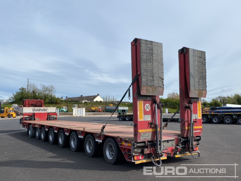 2014 Goldhofer 8 Axle Double Extending Stepframe Low Loader Trailer, Hydraulic Rear Steering, Hydraulic Ramps, Out Riggers, Extending To 24m, 2.75m Wide - Góndola rebajadas semirremolque: foto 3 2014 Goldhofer 8 Axle Double Extending Stepframe Low Loader Trailer, Hydraulic Rear Steering, Hydraulic Ramps, Out Riggers, Extending To 24m, 2.75m Wide - Góndola rebajadas semirremolque: foto 3