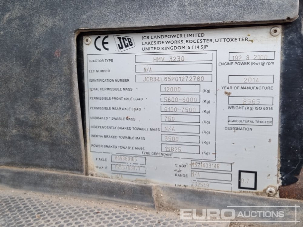 Tractor 2014 JCB Fastrac 3230: foto 44