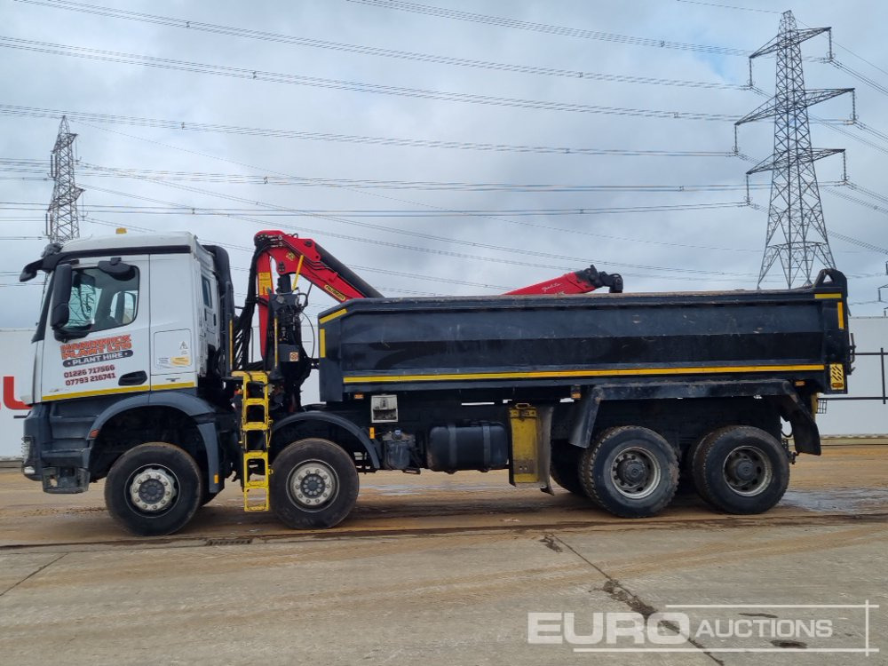 2014 Mercedes Arocs 3240 - Volquete camión, Camión grúa: foto 2 2014 Mercedes Arocs 3240 - Volquete camión, Camión grúa: foto 2