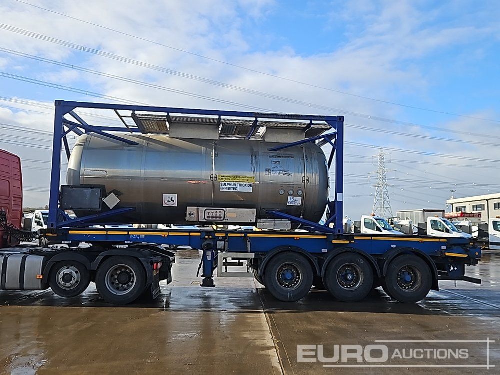 2015 Dennison Trailers Tri Axle Extendable Twist & Lock Skeleton Trailer, Demountable Twist & Lock 20' 15,000 Litre Fuel Bowser - Cisterna semirremolque: foto 2 2015 Dennison Trailers Tri Axle Extendable Twist & Lock Skeleton Trailer, Demountable Twist & Lock 20' 15,000 Litre Fuel Bowser - Cisterna semirremolque: foto 2