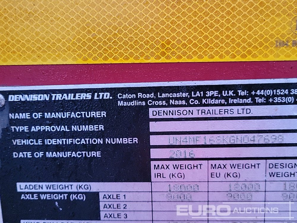 Portacontenedore/ Intercambiable semirremolque 2016 Dennison MF16SK0: foto 50