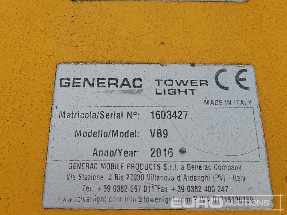 Torre de iluminación 2016 Generac VB-9: foto 36