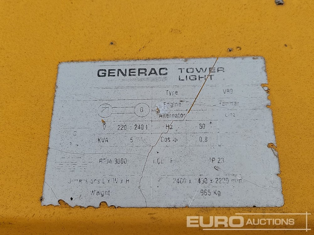 Torre de iluminación 2016 Generac VB-9: foto 34
