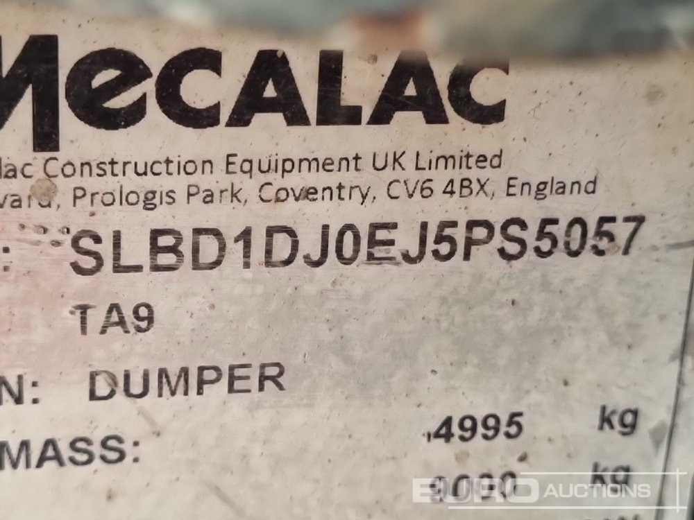 Minidumper 2018 Mecalac TA9: foto 46