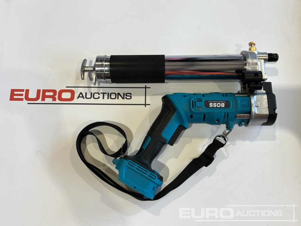 Equipo de construcción Boss 21 Volt Lithium Battery Cordless Grease Gun, 2 Batteries, Charger, Case, Shoulder Strap, Extension Pieces and Fittings: foto 11
