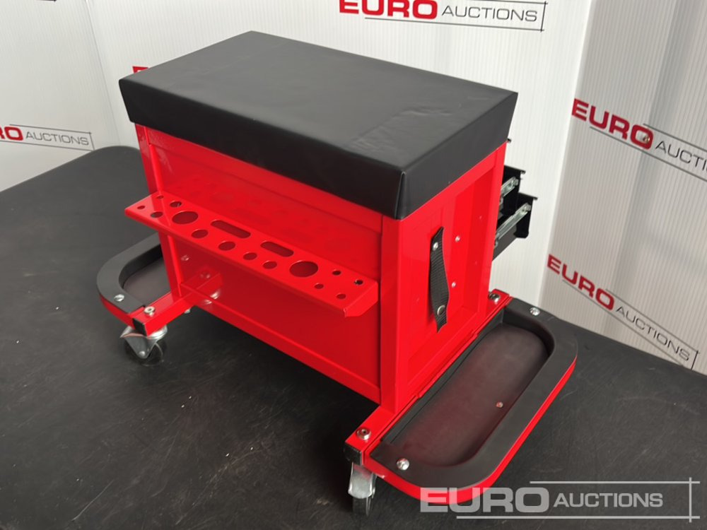 Equipo de taller Boss Wheeled Stool Tool Box, 3 Drawers, Magnetic Trays: foto 6