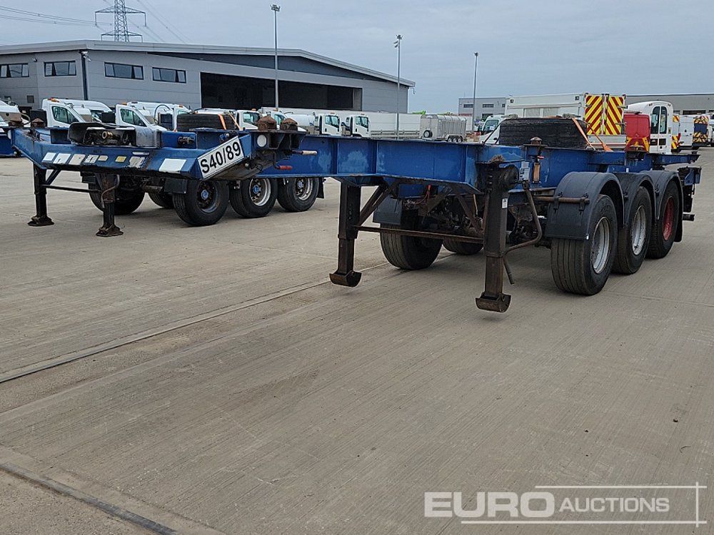 Dennison Trailers Tri Axle Extendable SkeletonTrailer, Twist Locks - Chasis semirremolque: foto 1 Dennison Trailers Tri Axle Extendable SkeletonTrailer, Twist Locks - Chasis semirremolque: foto 1