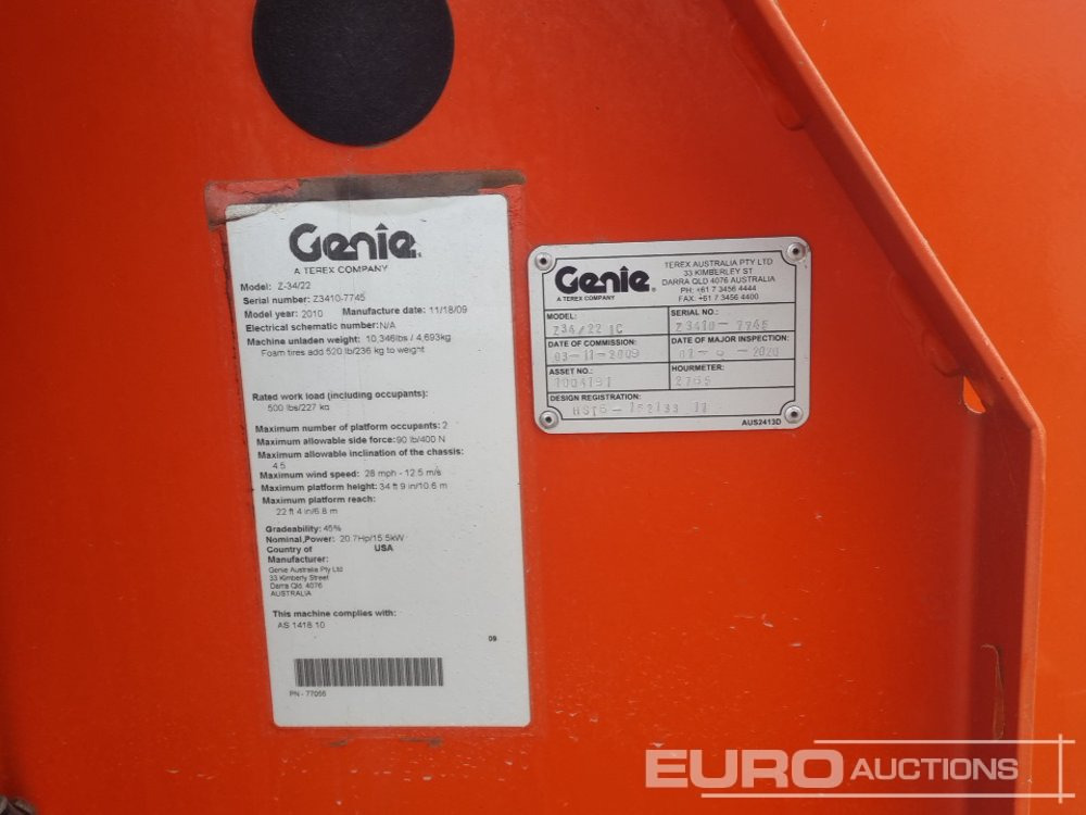 Plataforma elevadora Genie Z34/22: foto 37