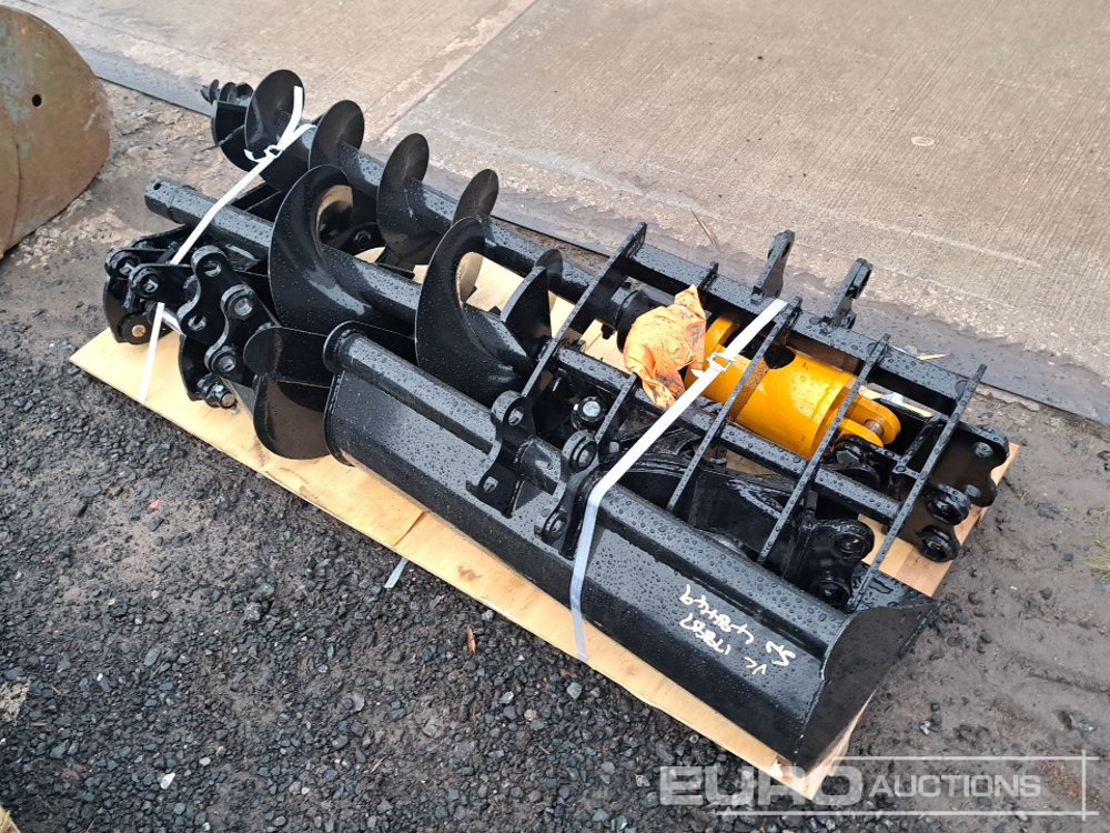 Unused 2025 GIYI Rake, Ripper, Grabber, 12” Auger, 16” Auger, 8” Narrow Bucket; QH 32” Bucket - Implemento para Excavadora: foto 2 Unused 2025 GIYI Rake, Ripper, Grabber, 12” Auger, 16” Auger, 8” Narrow Bucket; QH 32” Bucket - Implemento para Excavadora: foto 2